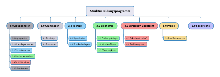 Smartfisch Akademie Weiterbildung Struktur Die aktuelle Struktur der Bildungsveranstaltungen