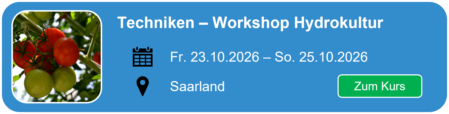 Hier geht es zum Workshop Hydrokultur Techniken der Aquaponik im Rahmen der Smartfisch Akademie nach Chemnitz